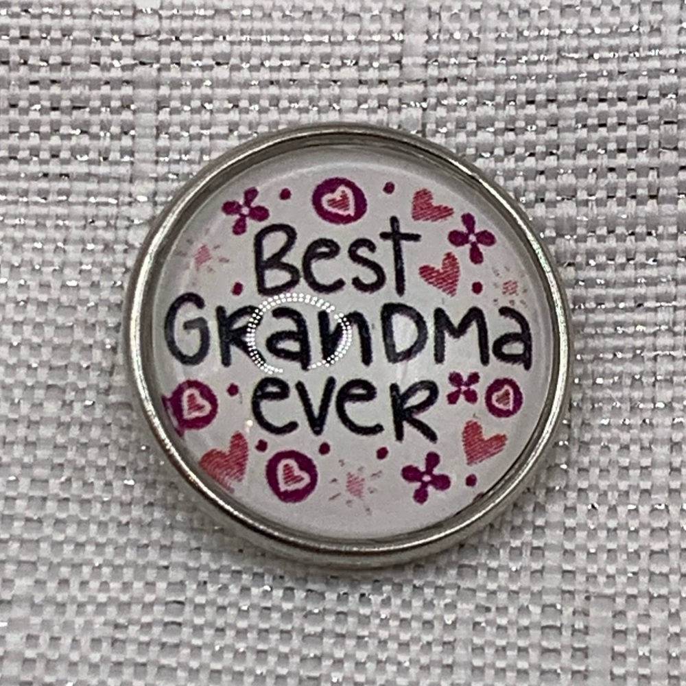 Blessed Grandma Ever Snap Button Charm - 18mm/20mm